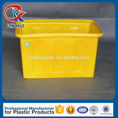 linhui plastic factory 90L plastic tank with wheels ecofriendly with stable function