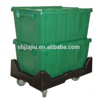 73L Plastic Material and any Use corrugated plastic tote boxes dolly