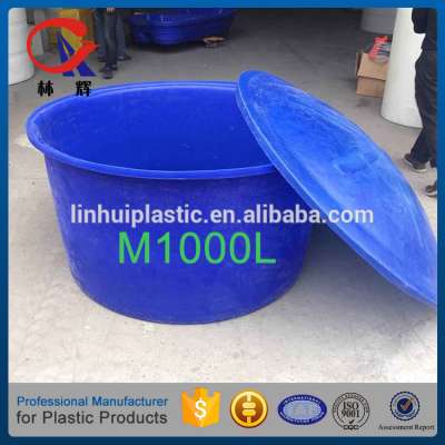 1000litre food grade round plastic water storage barrel and drum with long service life