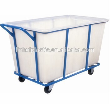 Floding large plastic laundry cart for sale